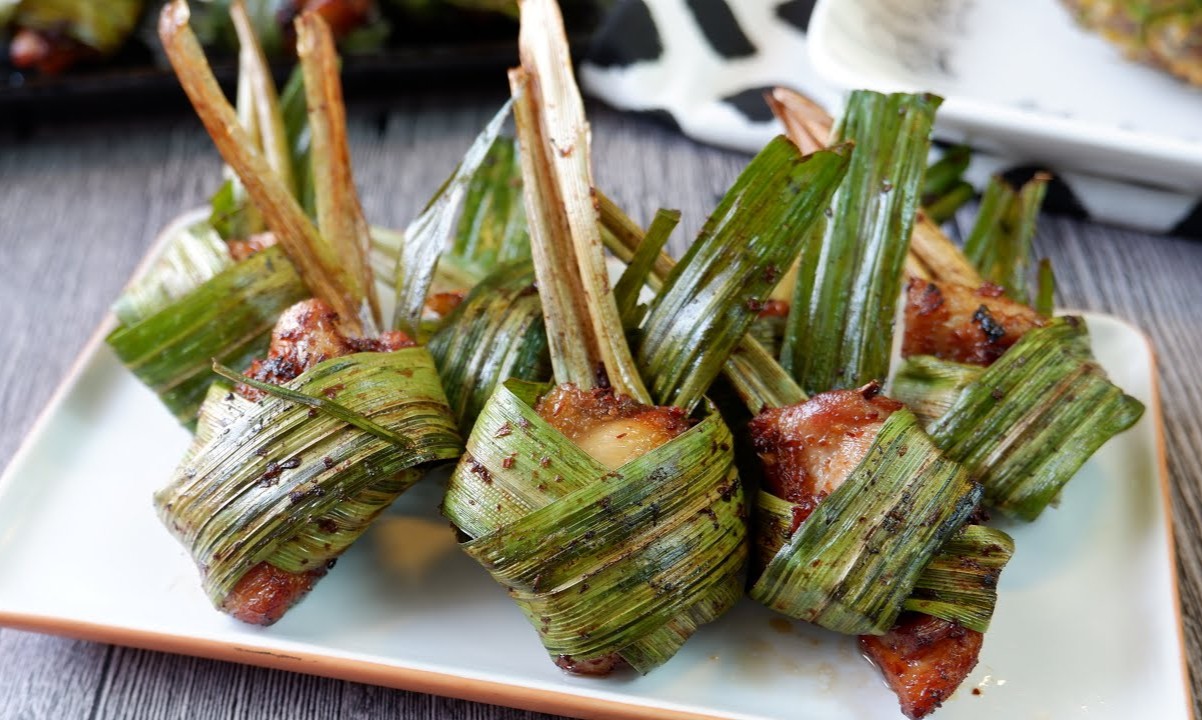 air-fryer-pandan-chicken-recipe-gai-hor-bai-toey